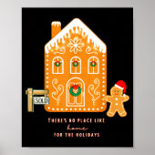 Realtor Christmas Funny Realtor Holiday Gingerbrea Poster (Vorne)