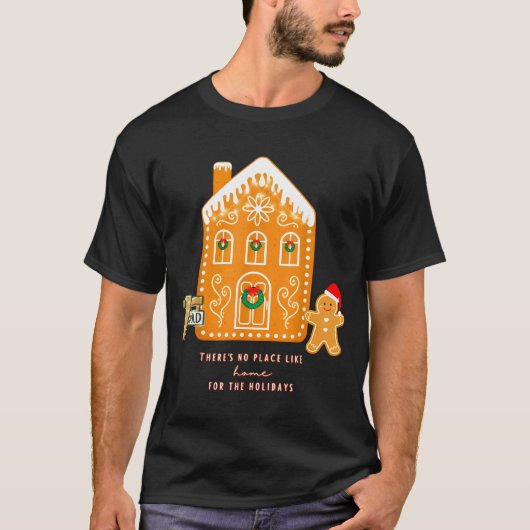 Realtor Christmas Funny Realtor Holiday Gingerbrea T-Shirt (Vorderseite)