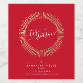 Realtor Christmas Geschenk Weinetikett (Einzelnes Label)