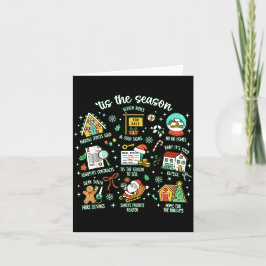 Realtor Christmas Realtor Christmas Real Estate Ch Karte (Vorderseite)