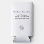 Realtor Danke | 4. Juli Sommer Patriotic Selters Dosenkühler (Rückseite)