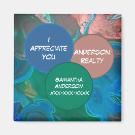 Realtor Danke Blue Gemstone Realty Business Promo Magnet