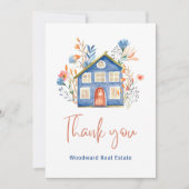 Realtor Danke | Stilvolle Kundenempfehlung Karte (Vorderseite)