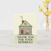 Realtor Dankeschön an die Blank-Referentin Karte (Gelbe Blume)