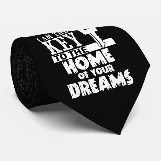 Realtor-Entwurfs-Schlüssel zum Zuhause Ihres Krawatte (Gerollt)