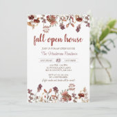 Realtor Fall Open House, Housewärmung, neue Zuhaus Einladung (Stehend Vorderseite)