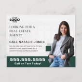 Realtor Farm Mailer Real Anwesen Marketing Logo Postkarte (Vorderseite)