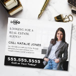 Realtor Farm Mailer Real Anwesen Marketing Logo Postkarte<br><div class="desc">Nehmen Sie Ihr echtes Anwesen-Marketing mit dieser personalisierten Postkarte, mit der Sie Ihr Fachwissen demonstrieren und Vertrauen in Ihre Nachbarschaft schaffen können. Diese individuell anpassbare Postkarte eignet sich hervorragend, um potenzielle Zuhause-Verkäufer zu erreichen und lasse Ihnen, Ihr Logo hochzuladen und ein berufliches Foto einzufügen. Egal ob Sie sich einem neuen...</div>