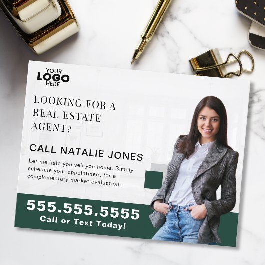 Realtor Farm Mailer Real Anwesen Marketing Logo Postkarte