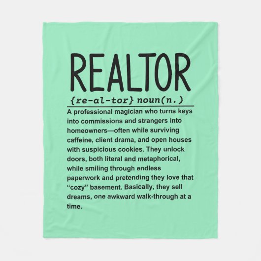 Realtor Fleecedecke (Vorderseite)