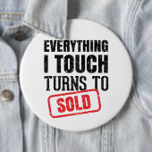 Realtor Funny Mug Business Card Button (Beispiel)