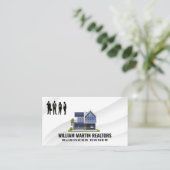 Realtor | Geschäftsleute | Moderne Zuhause Visitenkarte (Stehend Vorderseite)