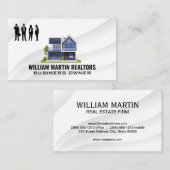 Realtor | Geschäftsleute | Moderne Zuhause Visitenkarte (Vorne/Hinten)