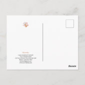 Realtor Glückwunsch Personalisierte Blume Postkarte (Rückseite)