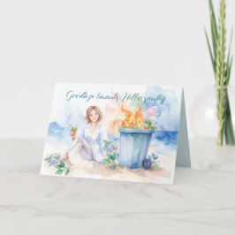 Realtor Glückwunschs Auf Wiedersehen Mieter. Hallo Dankeskarte