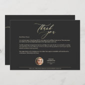 Realtor Gold Dankbarkeit Dankeskarte (Vorne/Hinten)