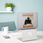 Realtor Halloween Real Anwesen Agent & Broker Funn Aufkleber (Laptop auf Schreibtisch)