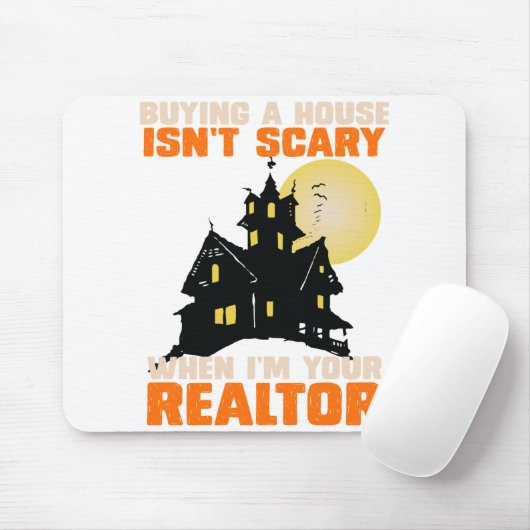 Realtor Halloween Real Anwesen Agent & Broker Funn Mousepad (Mit Mouse)