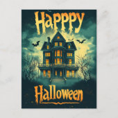 Realtor Halloween Spuk Hauswerbung Feiertagspostkarte (Vorderseite)