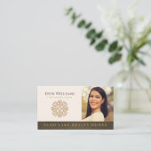 Realtor hinzufügen Ihr Logo und Ihr Foto | Real An Visitenkarte (Stehend Vorderseite)