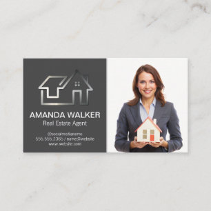 Realtor Holding House   Logo für Wohnungen Visitenkarte