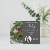 Realtor Holiday Greetings Postkarte (Stehend Vorderseite)
