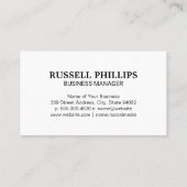 Realtor Houses and Gebäude Logo Visitenkarte (Rückseite)