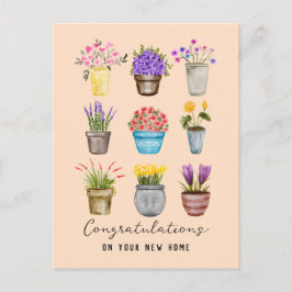 Realtor Housewarming Herzlichen Glückwunsch Modern Postkarte