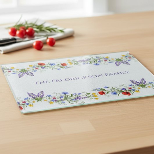 Realtor Housewarming Wildflower Cutting Board Schneidebrett