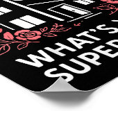 Realtor I Sell Dream Homes What's Your Superwer Poster (Ecke)