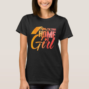 Realtor ich bin deine Zuhause Girl Watercolor T-Shirt