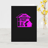 Realtor - Ich kaufe schnell Häuser, Frag mir, wie  Karte (Gelbe Blume)