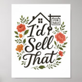 Realtor I'd Sell That  Poster (Vorne)