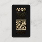 Realtor IG Elegante Black Modern Anwesen Agent Visitenkarte (Rückseite)