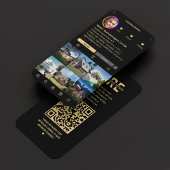 Realtor IG Elegante Black Modern Anwesen Agent Visitenkarte