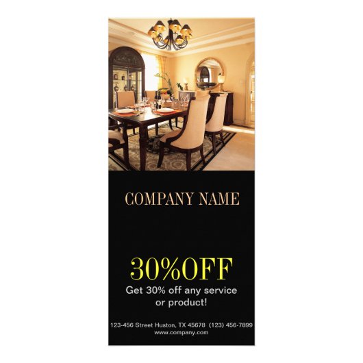 Realtor Innenarchitekt der Werbekarte (Vorne)