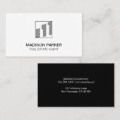 Realtor | Kommerzielle private Immobilien Visitenkarte (Vorne/Hinten)