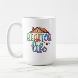 Realtor Leben Personalisierter Regenbogen Immobili Kaffeetasse