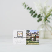 Realtor-Logo | Wohnhaus Visitenkarte (Stehend Vorderseite)
