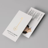 Realtor Lucky Gold Key Hypothek Light Sand Visitenkarte