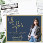 Realtor Mailer Real Anwesen Marketing Farm Hallo Postkarte<br><div class="desc">Die Realtor Mailer Real Anwesen Marketing Farm Hello Postcard, ein dynamisches Tool, um wichtige Verbindungen in Ihrem lokalen Markt zu schaffen. Diese Postkarte wurde mit einem auffallenden marineblau-goldenen Farbschema konzipiert und vereint Eleganz und Professionalität, um Ihre Botschaft zu vermitteln. Diese vielseitige Postkarte ist perfekt für echtes Anwesen-Marketing geeignet und dient...</div>
