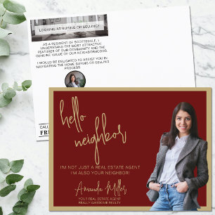 Realtor Mailer Real Anwesen Marketing Farm Hallo Postkarte