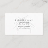 Realtor-Marke mit Haus in Rose Gold Visitenkarte (Rückseite)