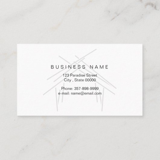 Realtor-Marke mit Haus in Rose Gold  Visitenkarte (Rückseite)