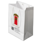 Realtor Marketing Begrüßung Zuhause Red Door Anana Mittlere Geschenktüte (Rückseite Schrägansicht)