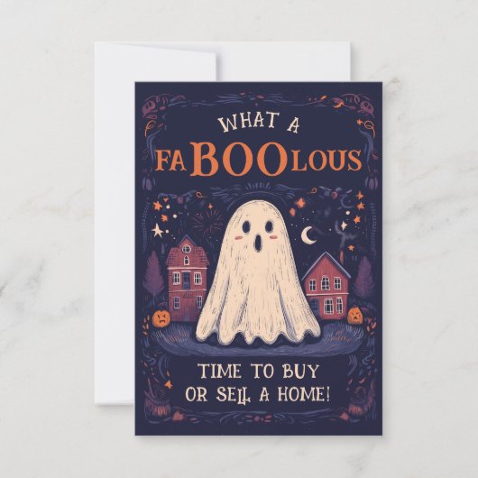 Realtor Marketing Halloween Einladung (Vorderseite)
