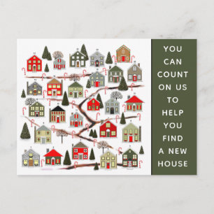 Realtor Marketing Holiday Cards Postkarte