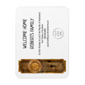 Realtor Marketing Welcome Zuhause Housewärming Magnet (Vertikal)