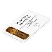 Realtor Marketing Welcome Zuhause Housewärming Magnet (Linke Seite)