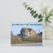 Realtor mit Sinn für den Spaß Änderung der Adresse Ankündigungspostkarte (Stehend Vorderseite)